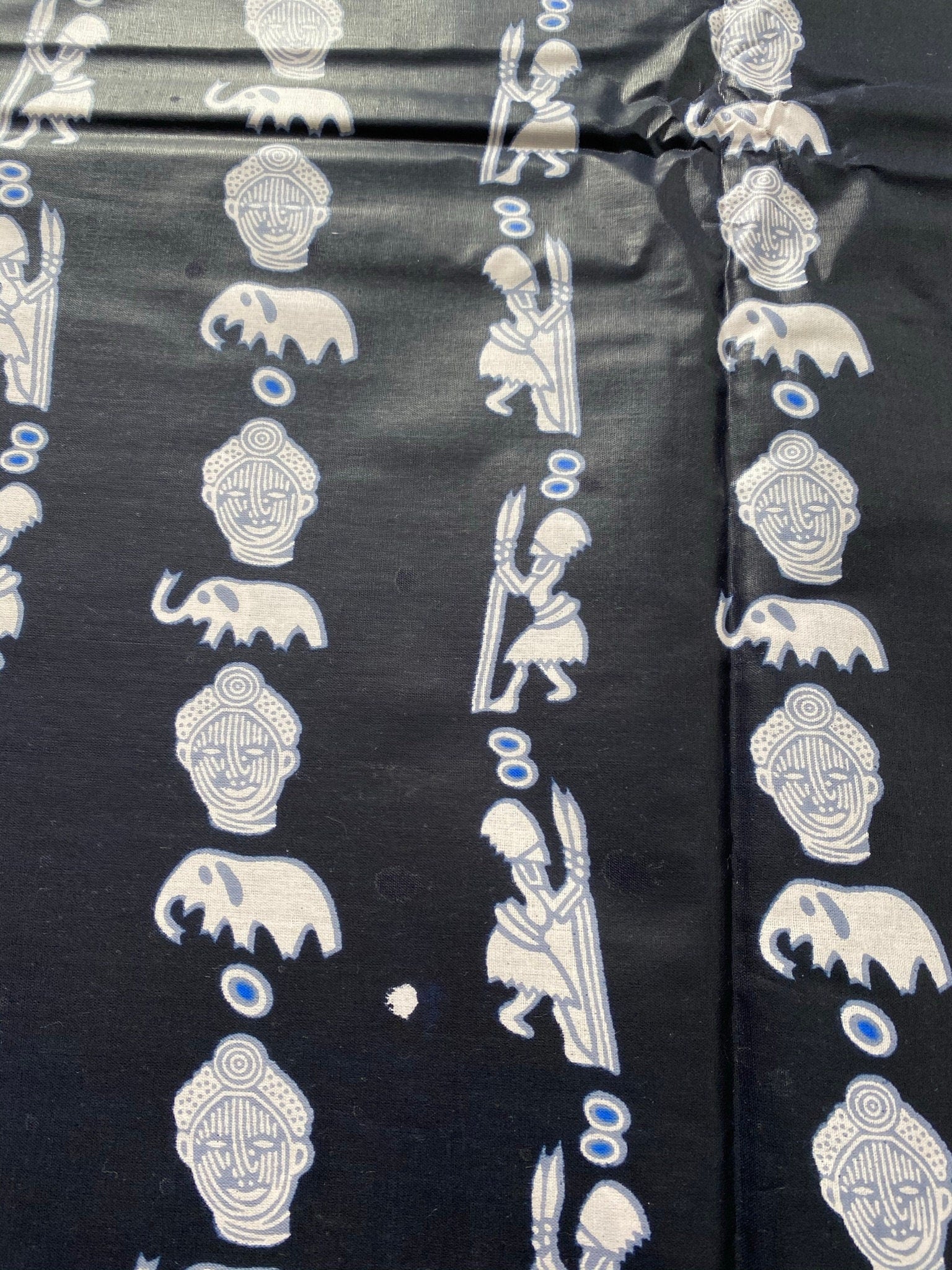 Mud Print Fabric 6 Yards African Tribal Wax Print Cloth