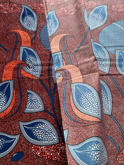 Polycotton African Fabric 6 Yards Soft Ankara Wax Print Material