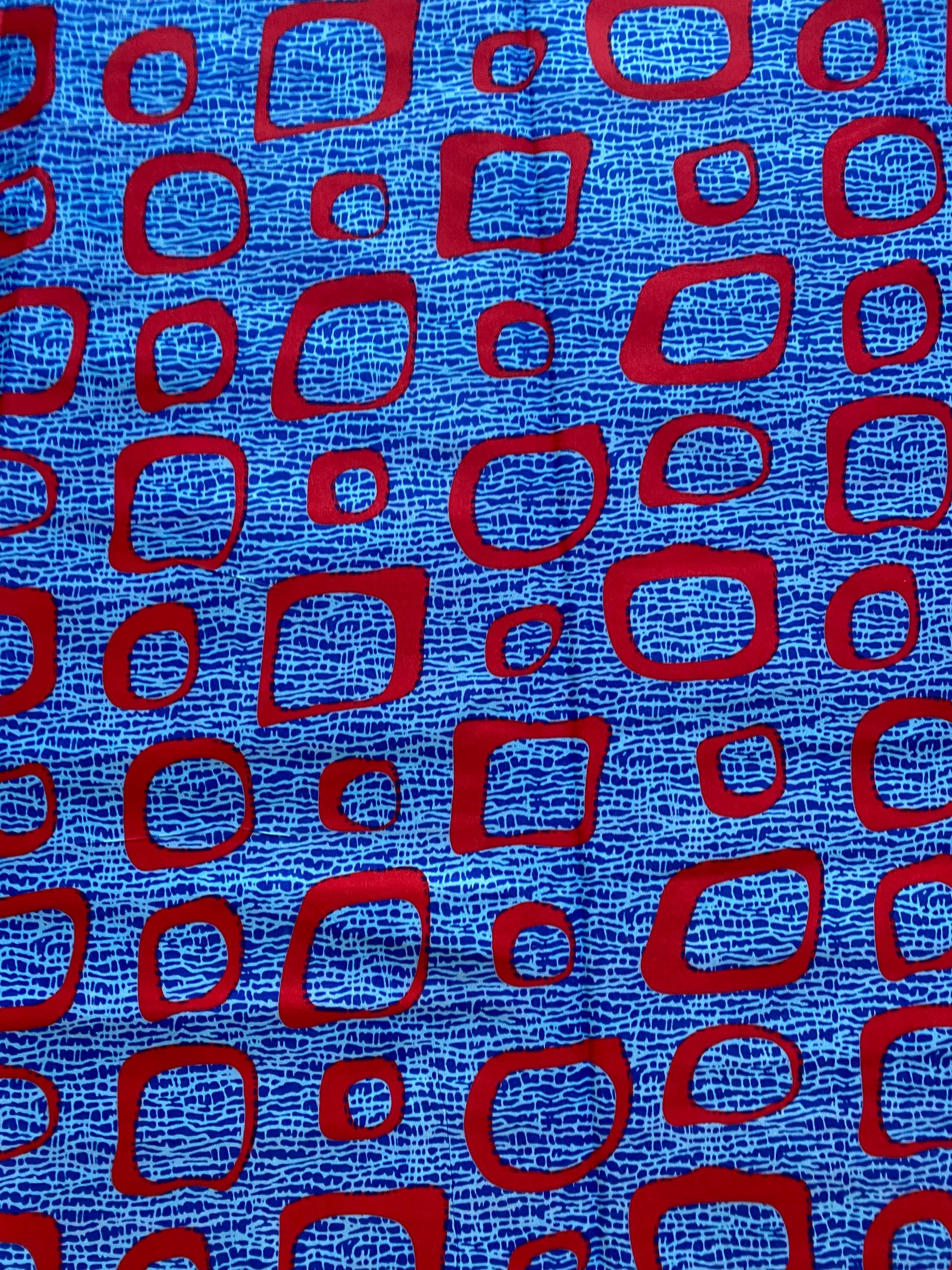 Polycotton African Fabric 6 Yards Soft Ankara Wax Print Material