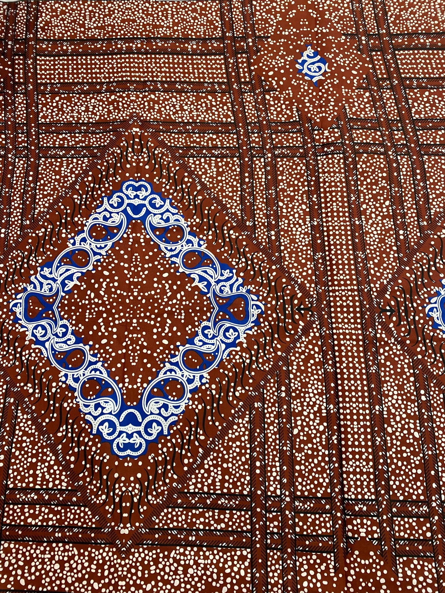 Polycotton African Fabric 6 Yards Soft Ankara Wax Print Material