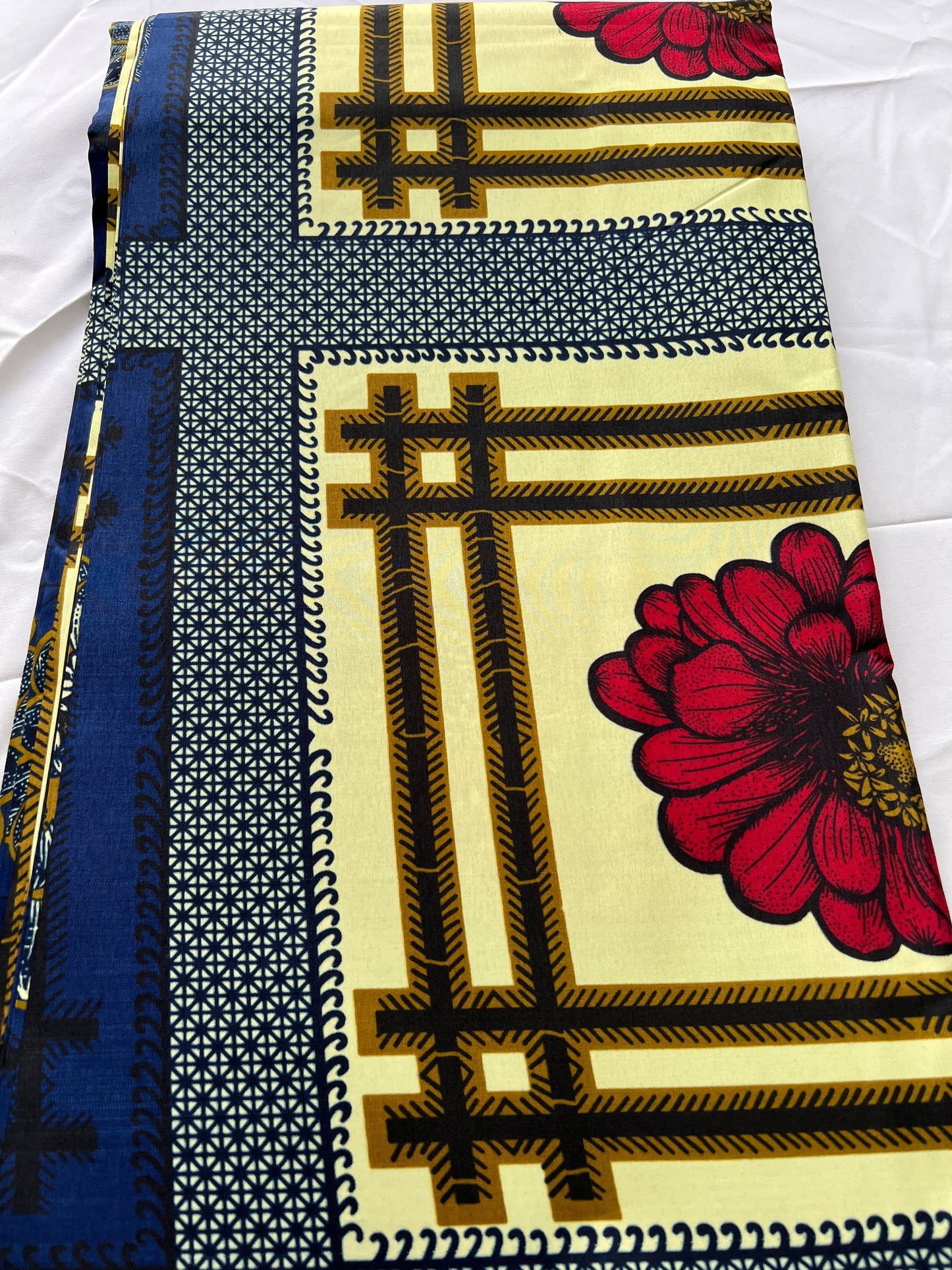 Polycotton African Fabric 6 Yards Soft Ankara Wax Print Material