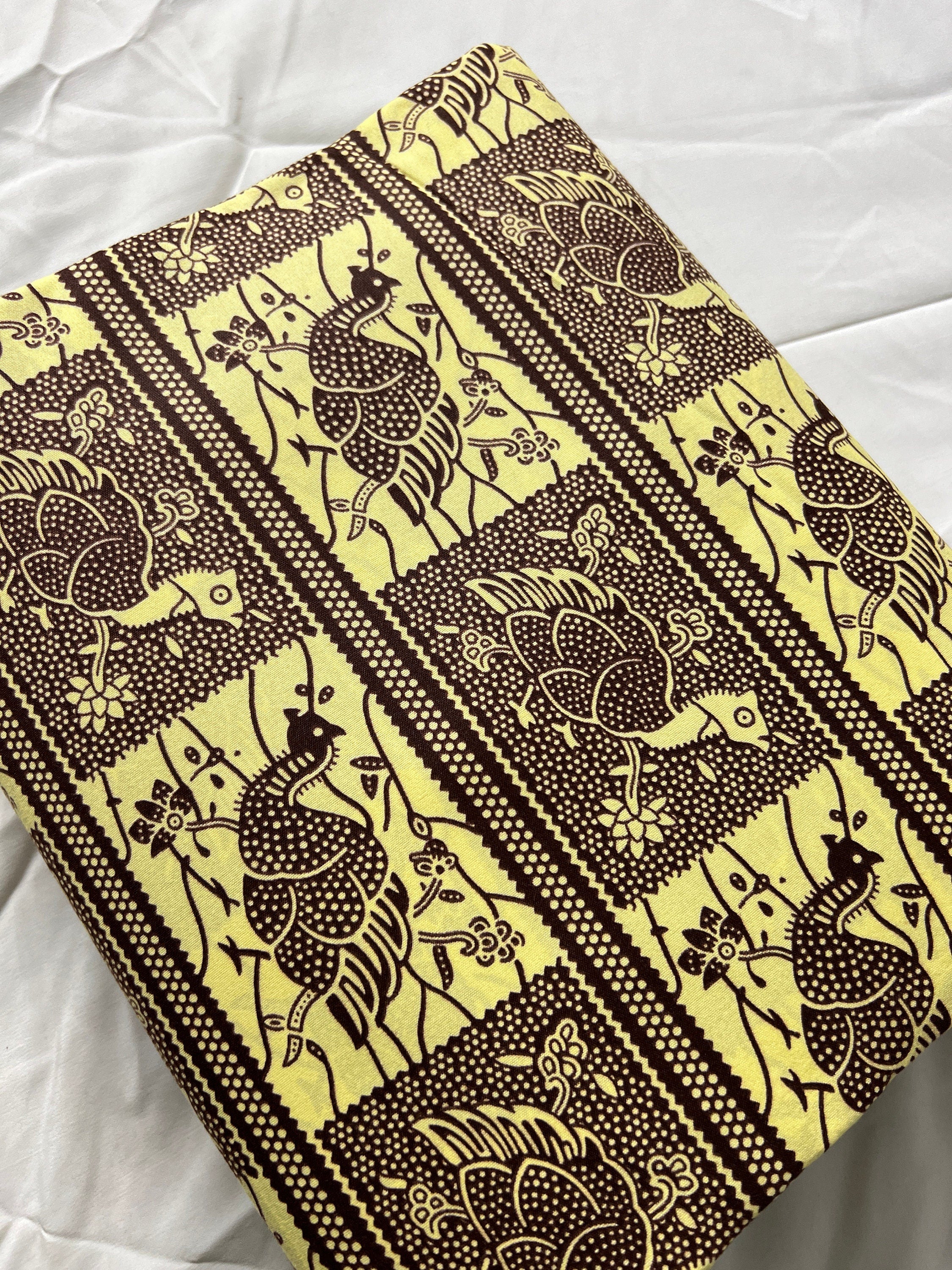 Leaf Print Ankara Fabric: Polycotton Wax Print, 6 Yards