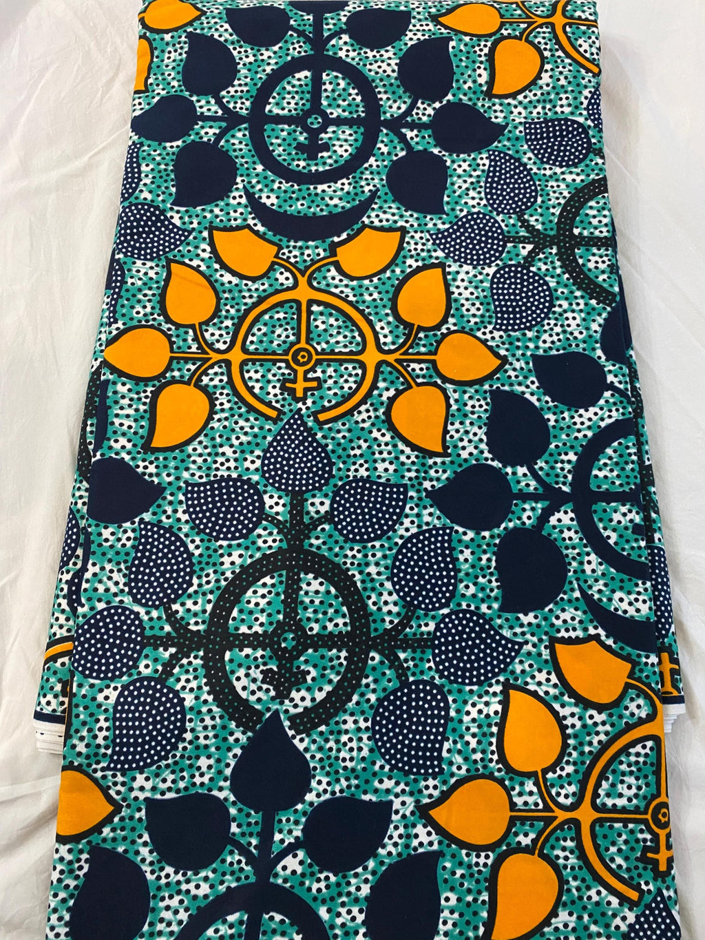 Polycotton African Fabric 6 Yards Soft Ankara Wax Print Material