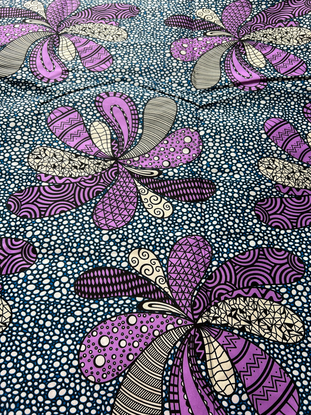 Polycotton African Fabric 6 Yards Soft Ankara Wax Print Material