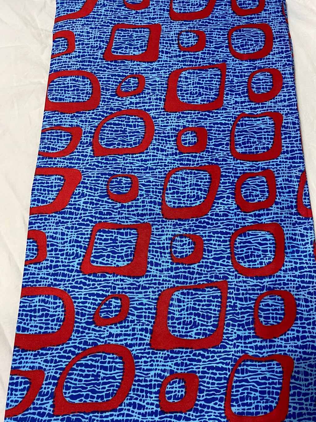 Colorful Ankara Fabric: African Print Polycotton, 6 Yards