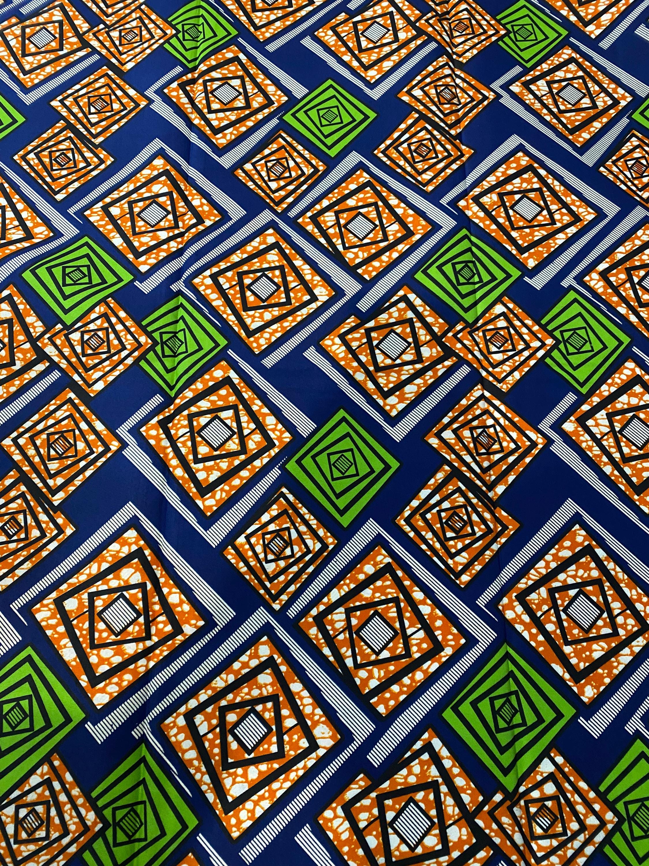 Ankara Fabric 6 Yards: Soft Polycotton African Print for Sewing & Crafts