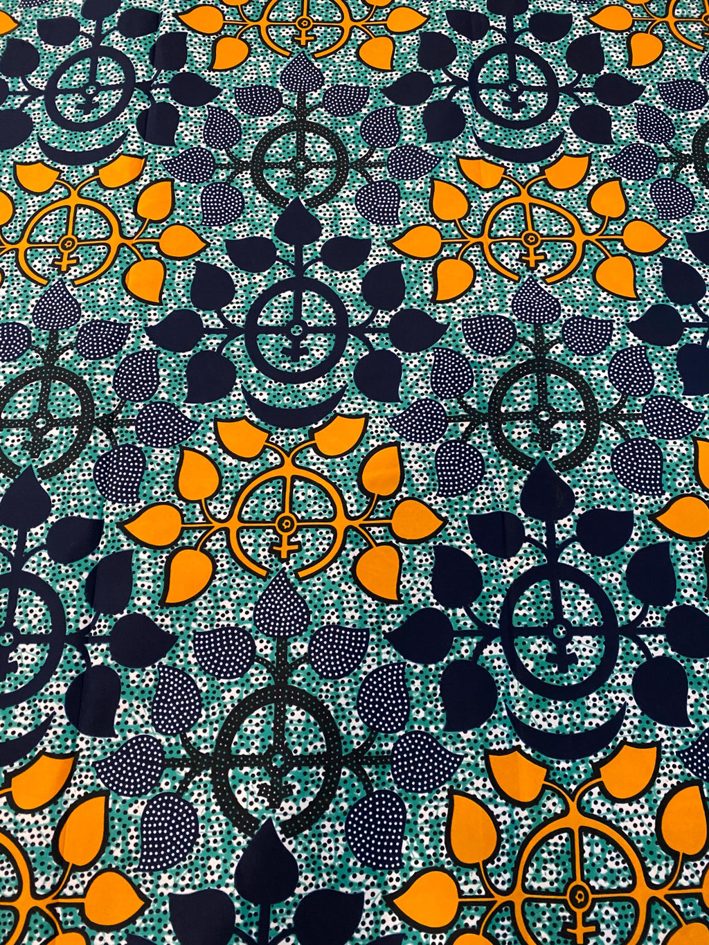 Polycotton African Fabric 6 Yards Soft Ankara Wax Print Material