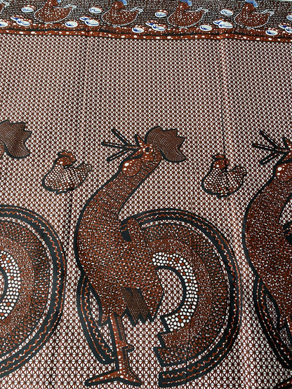 Polycotton African Fabric 6 Yards Soft Ankara Wax Print Material