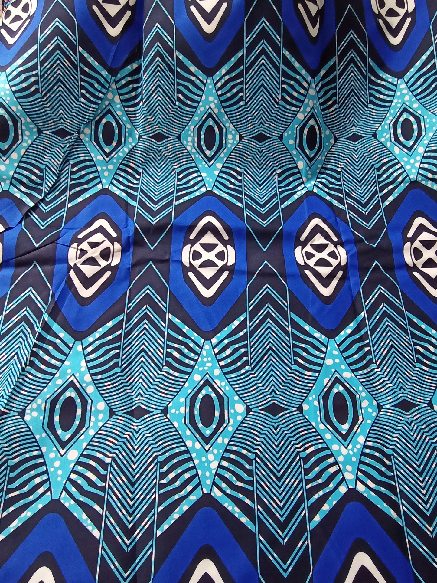 Polycotton African Fabric 6 Yards Soft Ankara Wax Print Material