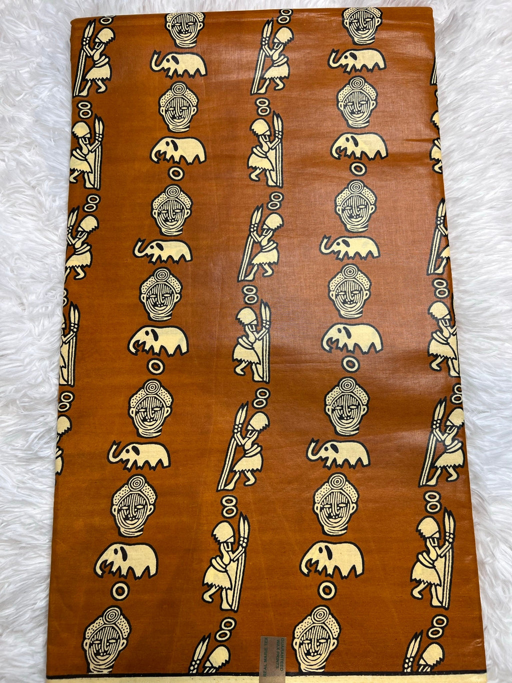 Mud Print Fabric 6 Yards African Tribal Wax Print Cloth