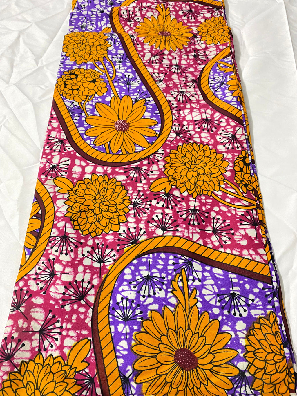 Polycotton African Fabric 6 Yards Soft Ankara Wax Print Material