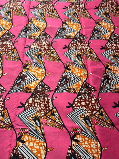 Polycotton African Fabric 6 Yards Soft Ankara Wax Print Material