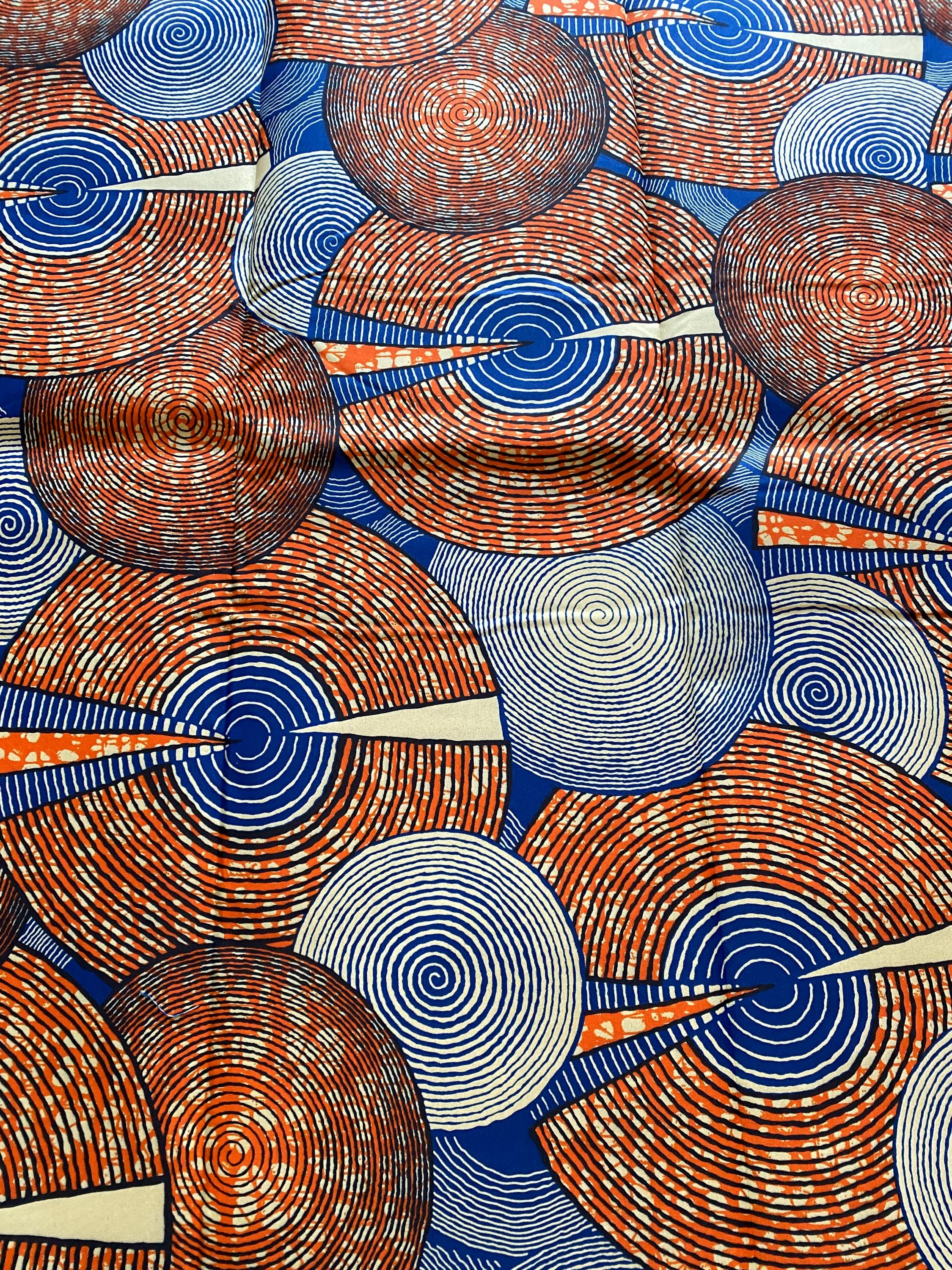 Polycotton African Fabric 6 Yards Soft Ankara Wax Print Material