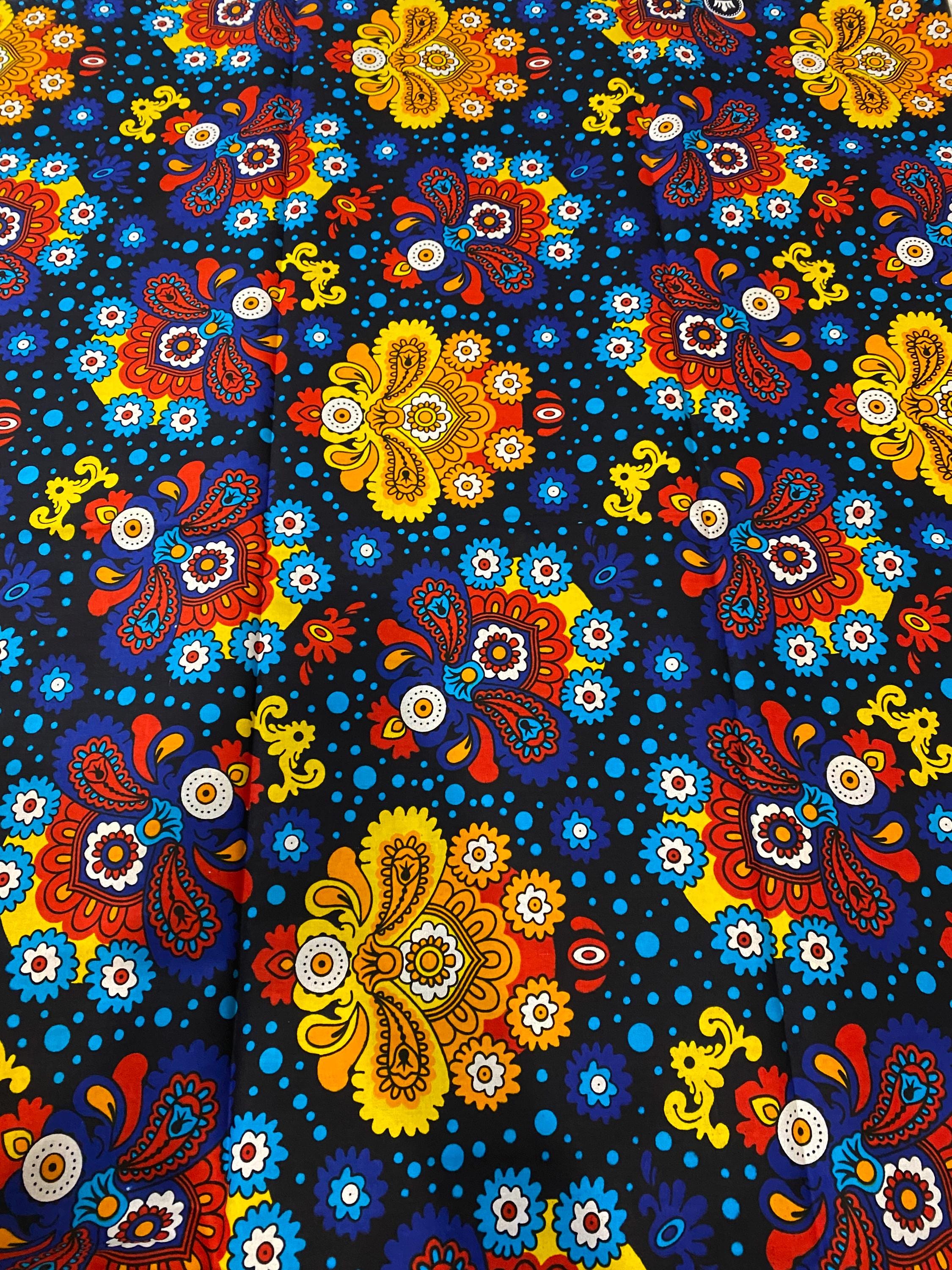 6 Yards 100% Cotton Ankara Wax Print Fabric African Print for Dressmaking, Quilting & Home Décor