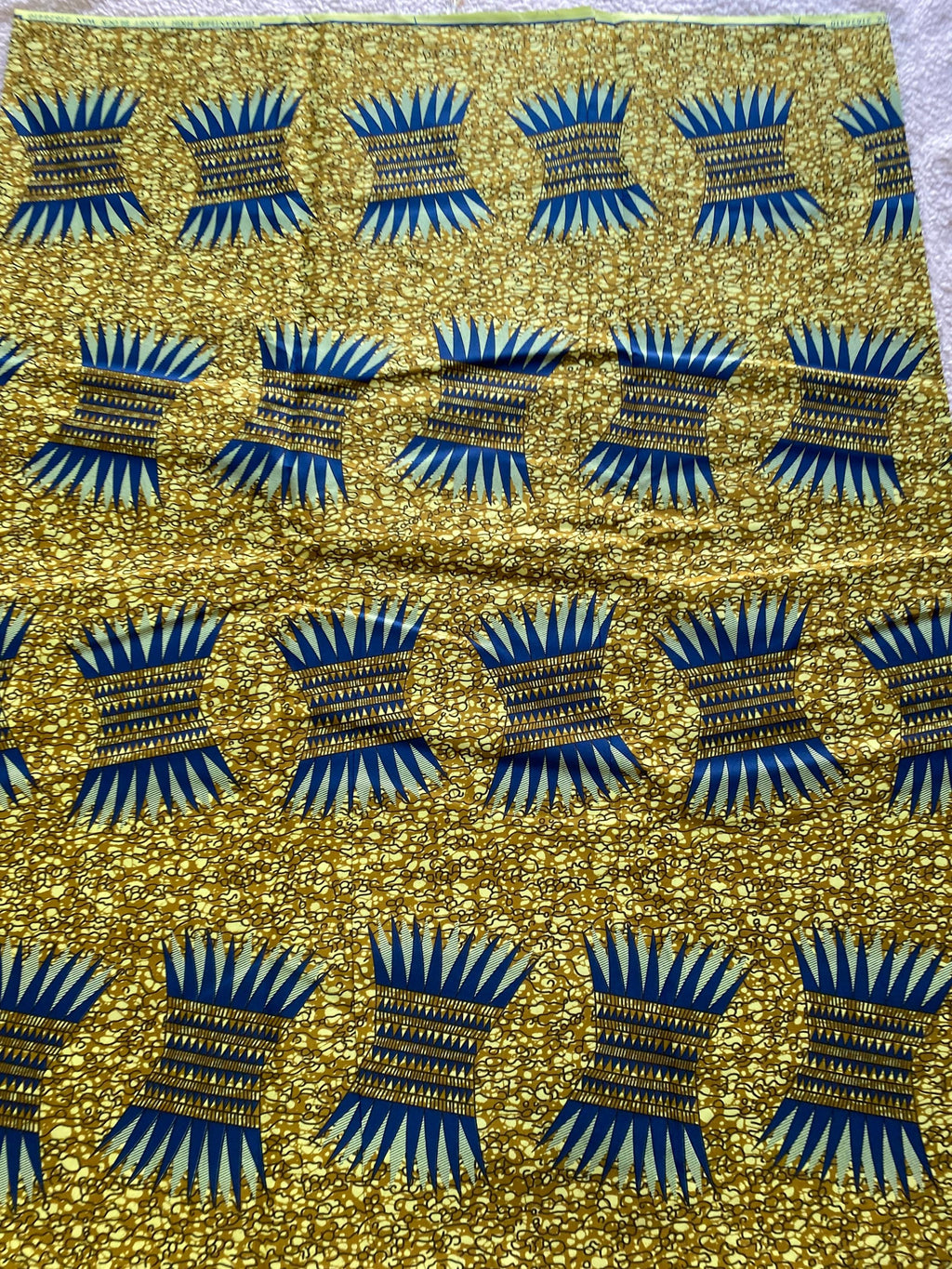 Polycotton African Fabric 6 Yards Soft Ankara Wax Print Material