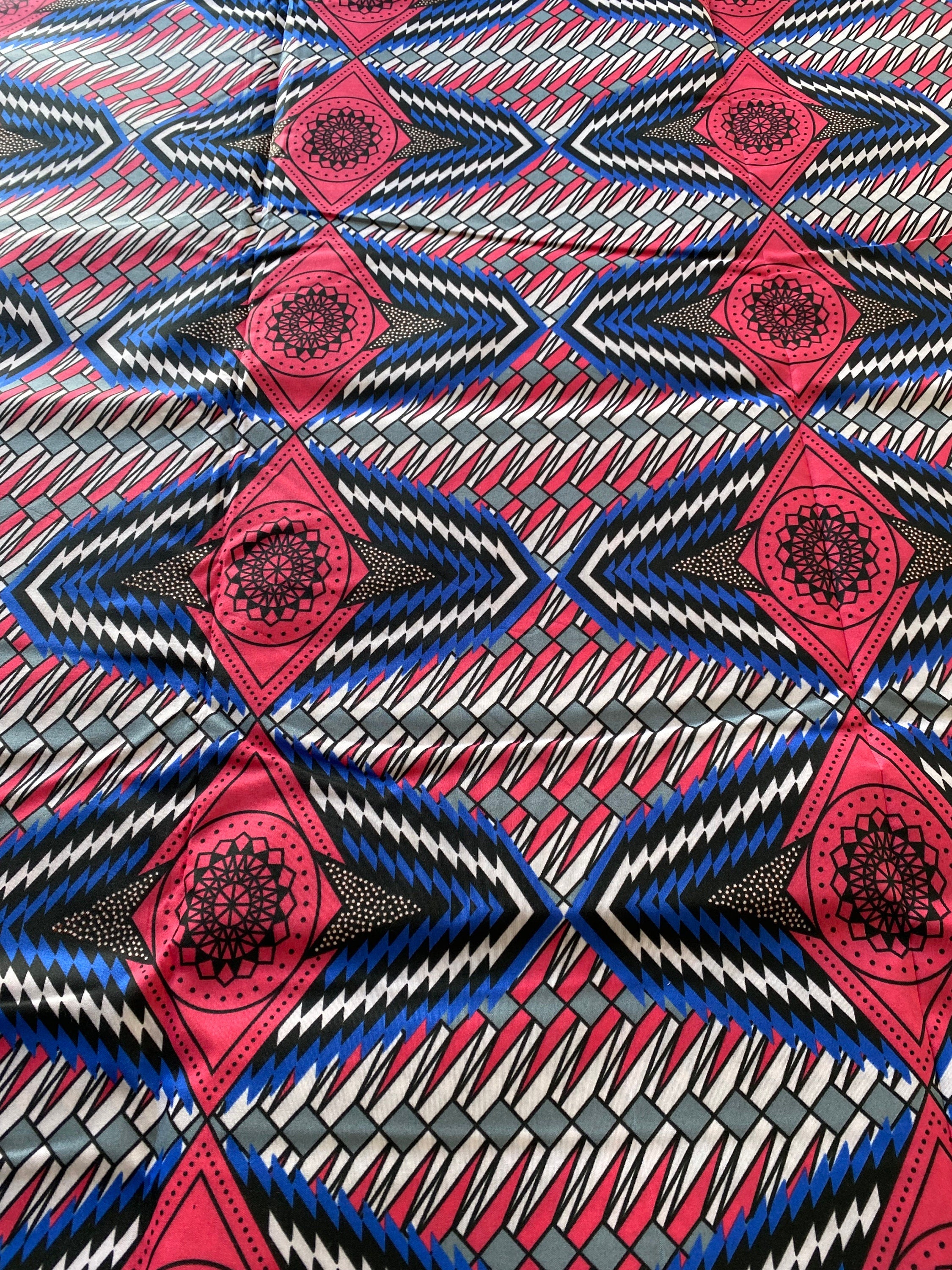 Polycotton African Fabric 6 Yards Soft Ankara Wax Print Material