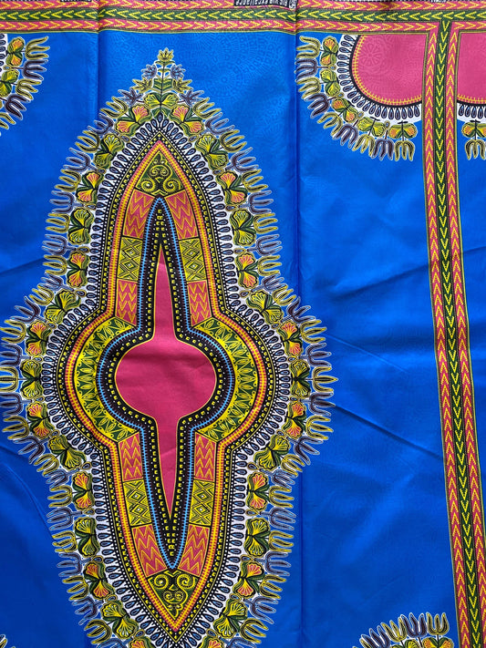Dashiki Angelina African Wax Print Fabric – 6 Yards Cotton Ankara