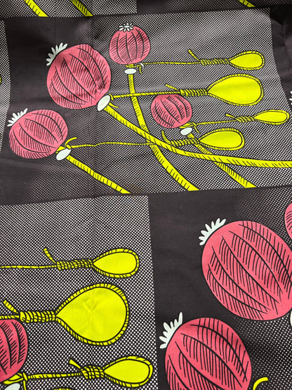 Polycotton African Fabric 6 Yards Soft Ankara Wax Print Material