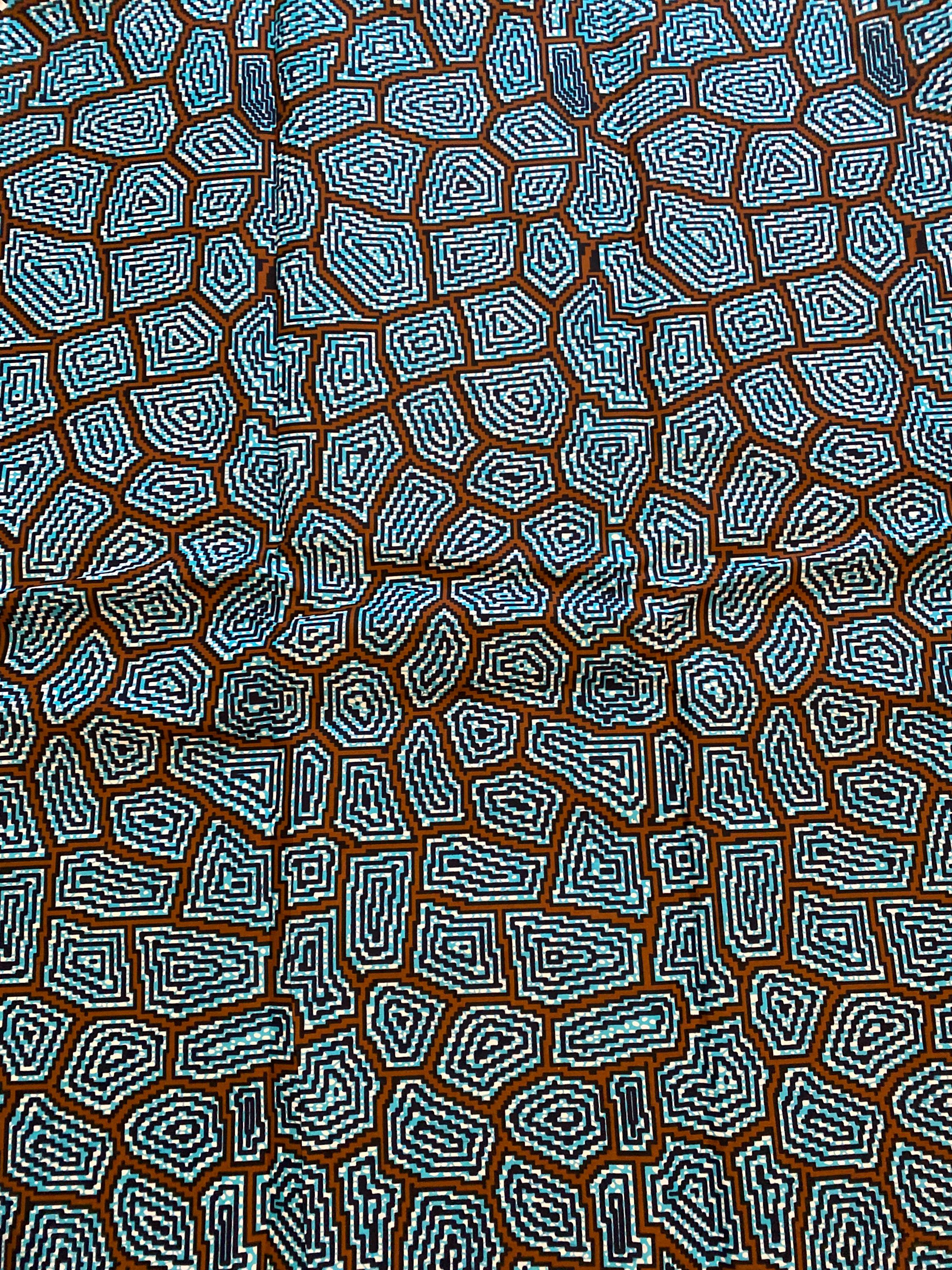 Polycotton African Fabric 6 Yards Soft Ankara Wax Print Material