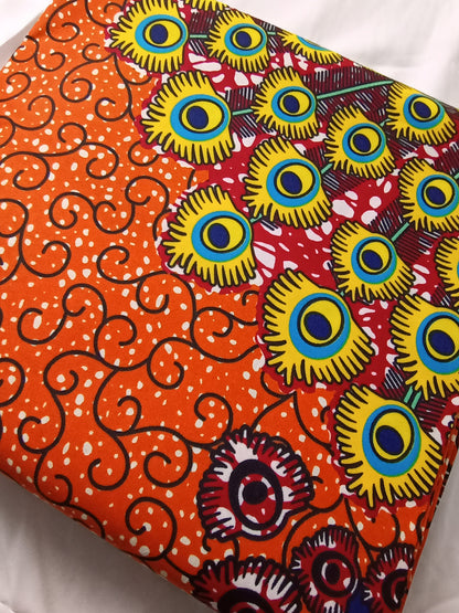 Polycotton African Fabric 6 Yards Soft Ankara Wax Print Material