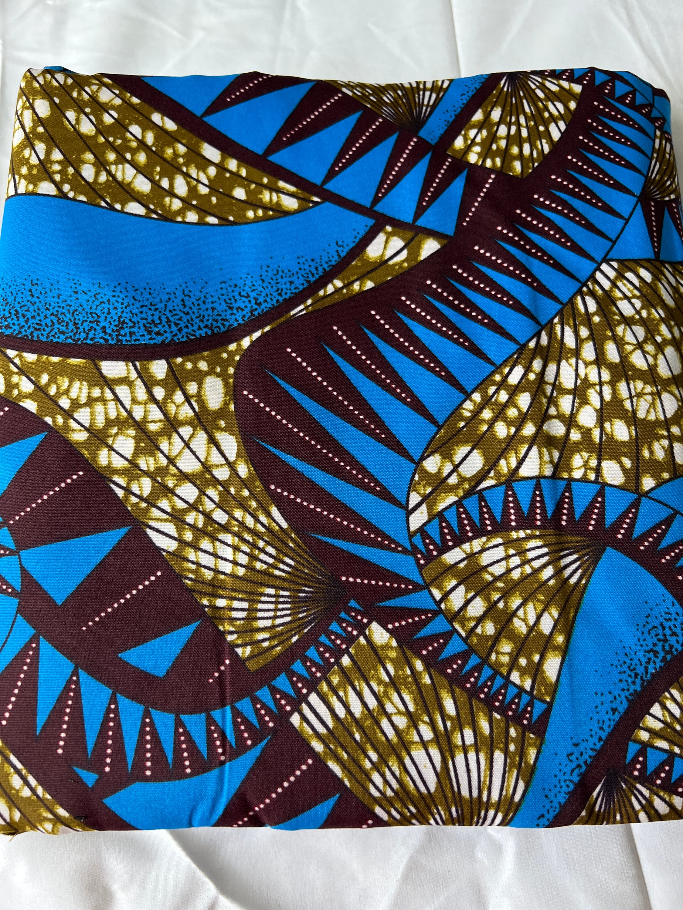 Polycotton African Fabric 6 Yards Soft Ankara Wax Print Material