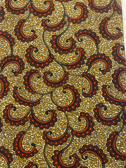 Polycotton African Fabric 6 Yards Soft Ankara Wax Print Material