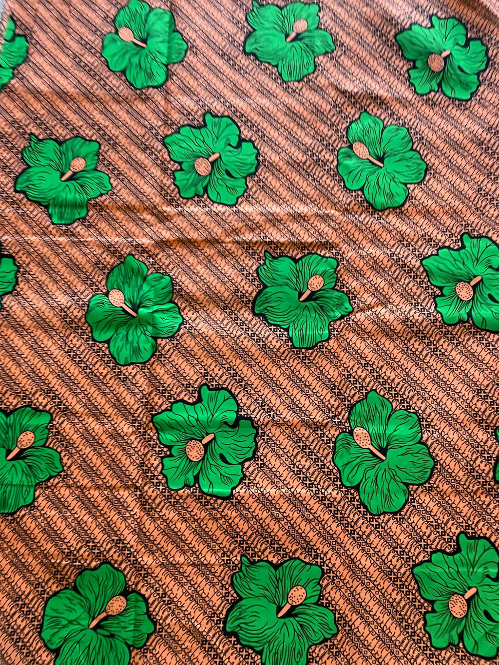 Polycotton African Fabric 6 Yards Soft Ankara Wax Print Material