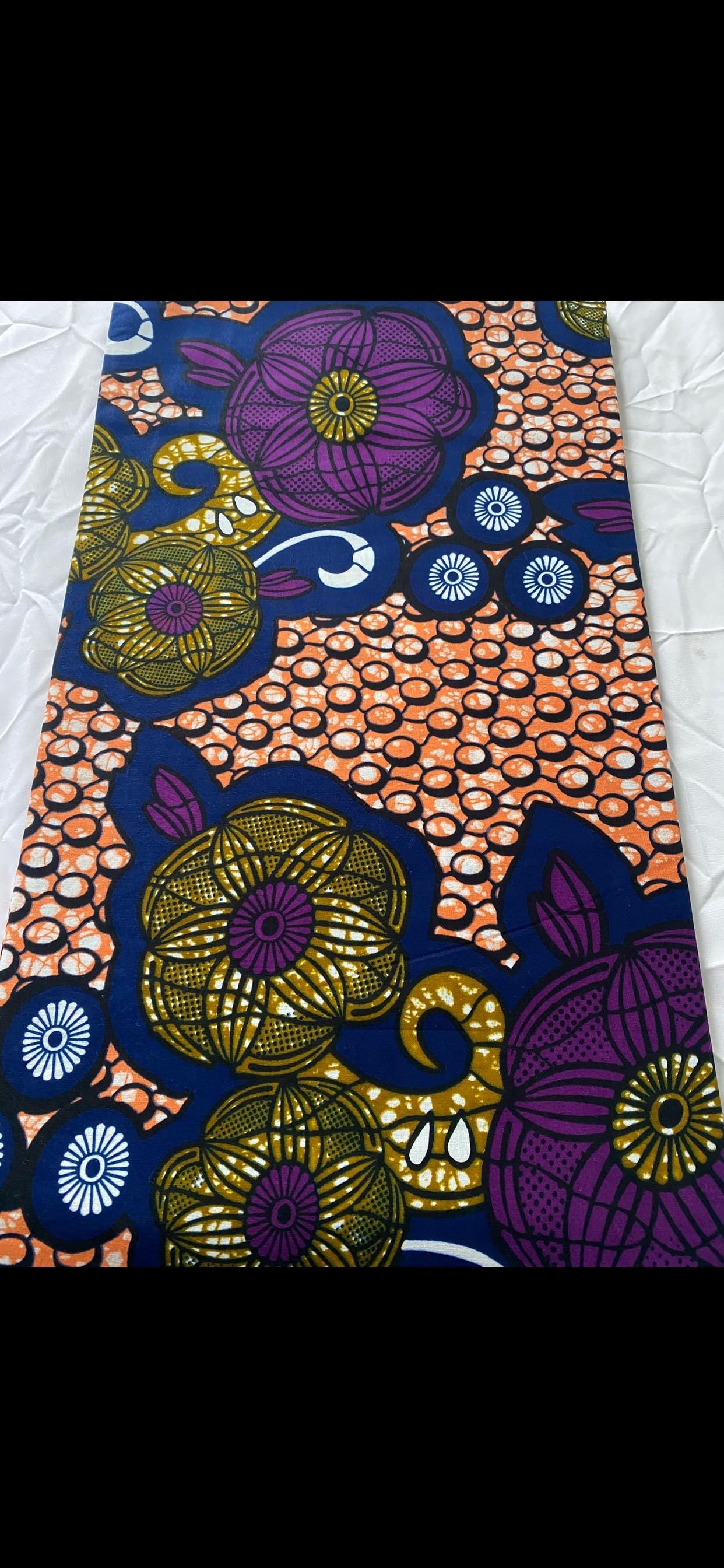 6 Yards 100% Cotton Ankara Wax Print Fabric African Print for Dressmaking, Quilting & Home Décor
