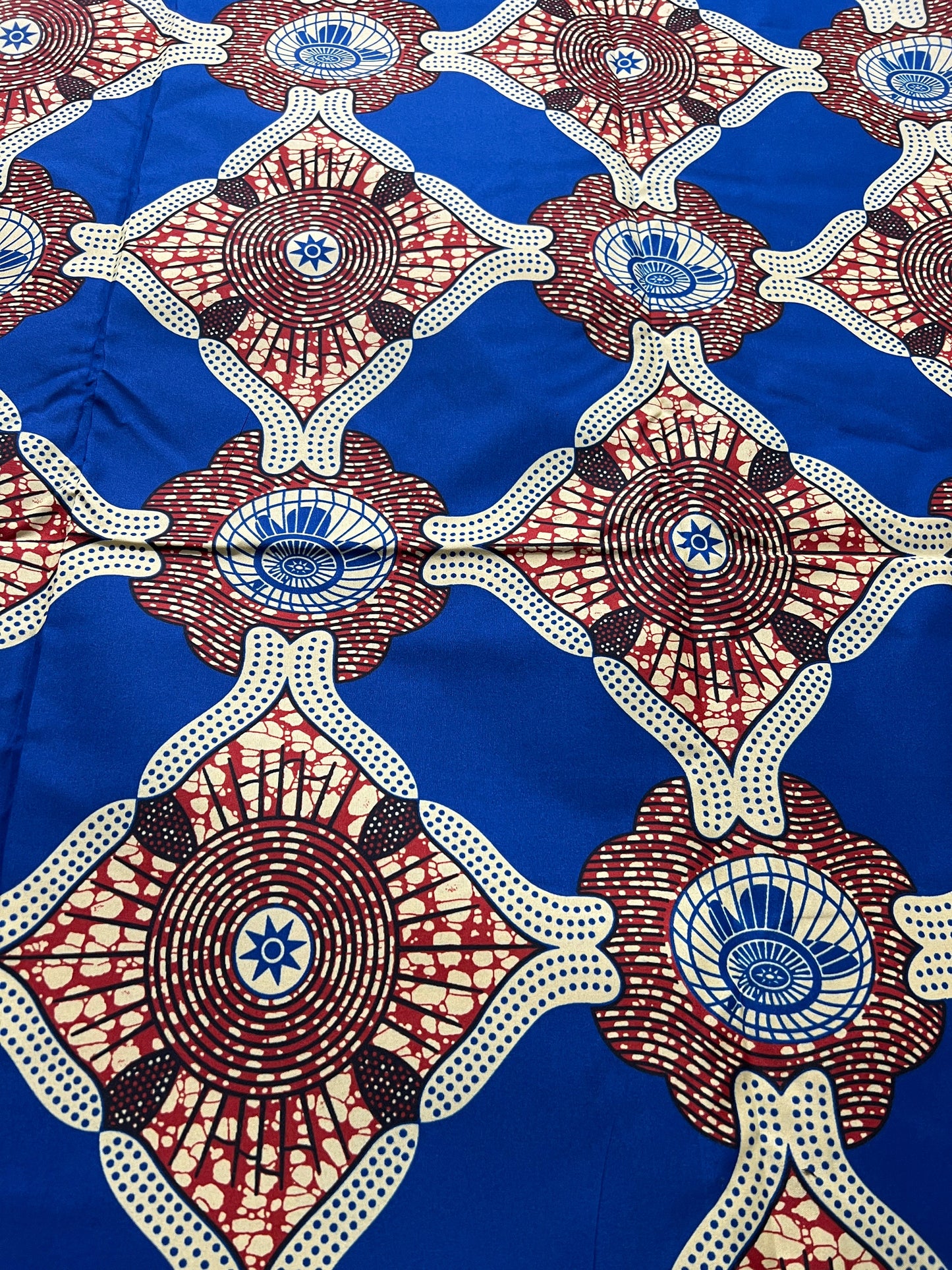 Polycotton African Fabric 6 Yards Soft Ankara Wax Print Material