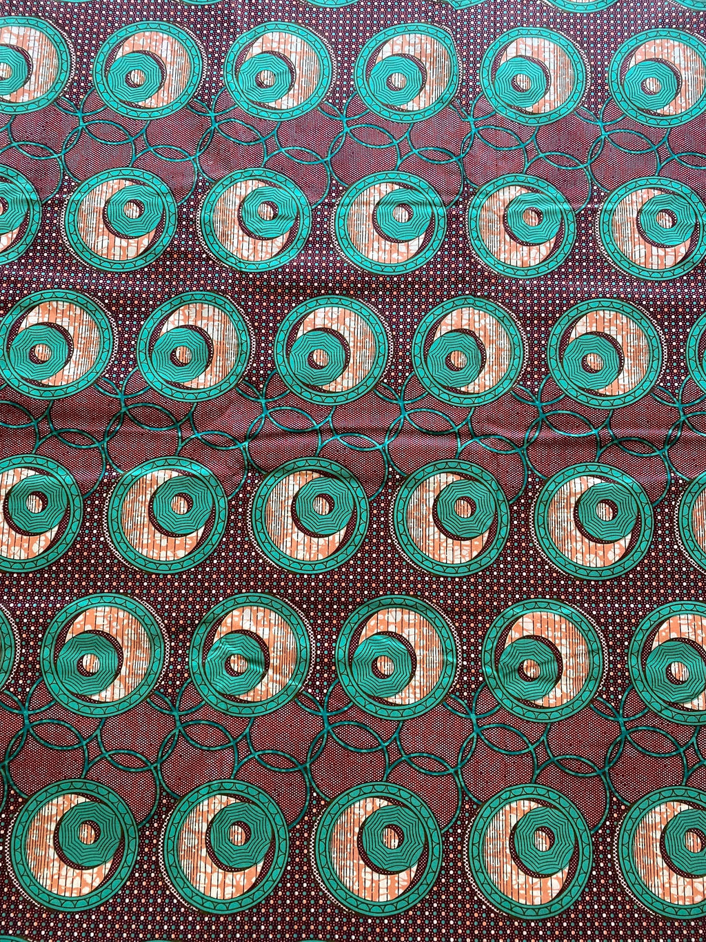 Polycotton African Fabric 6 Yards Soft Ankara Wax Print Material