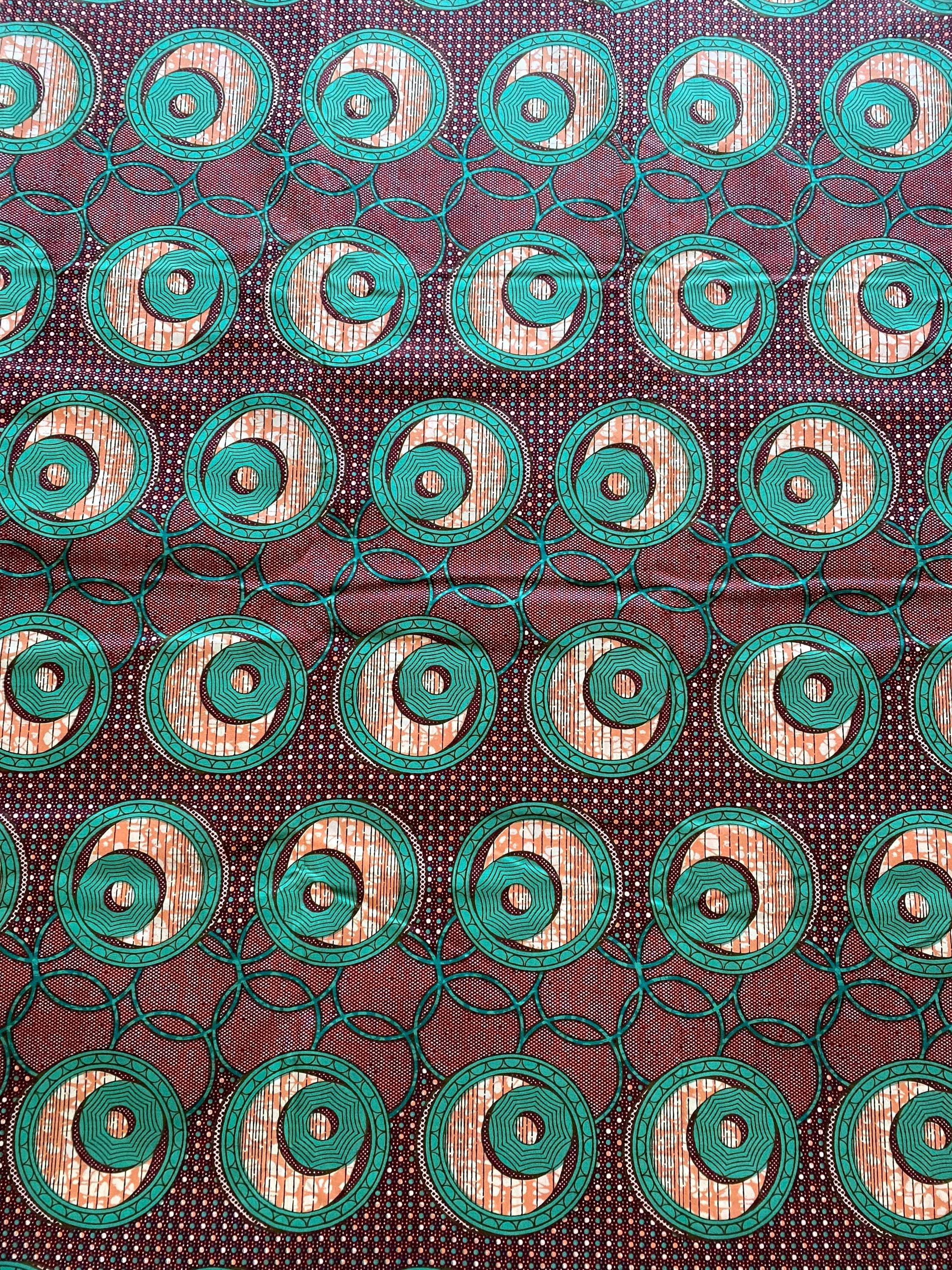 Polycotton African Fabric 6 Yards Soft Ankara Wax Print Material