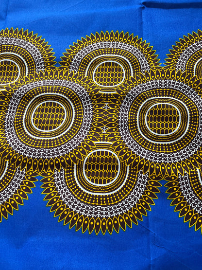 Polycotton African Fabric 6 Yards Soft Ankara Wax Print Material