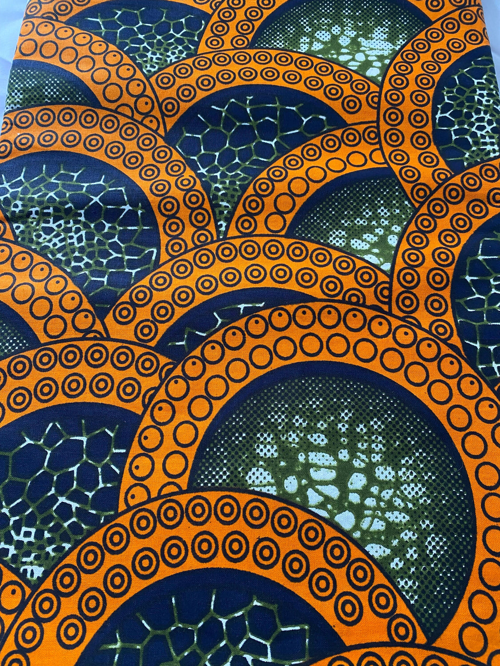 Bold Ankara African Print Fabric: 6 Yards 100% Cotton Wax Print