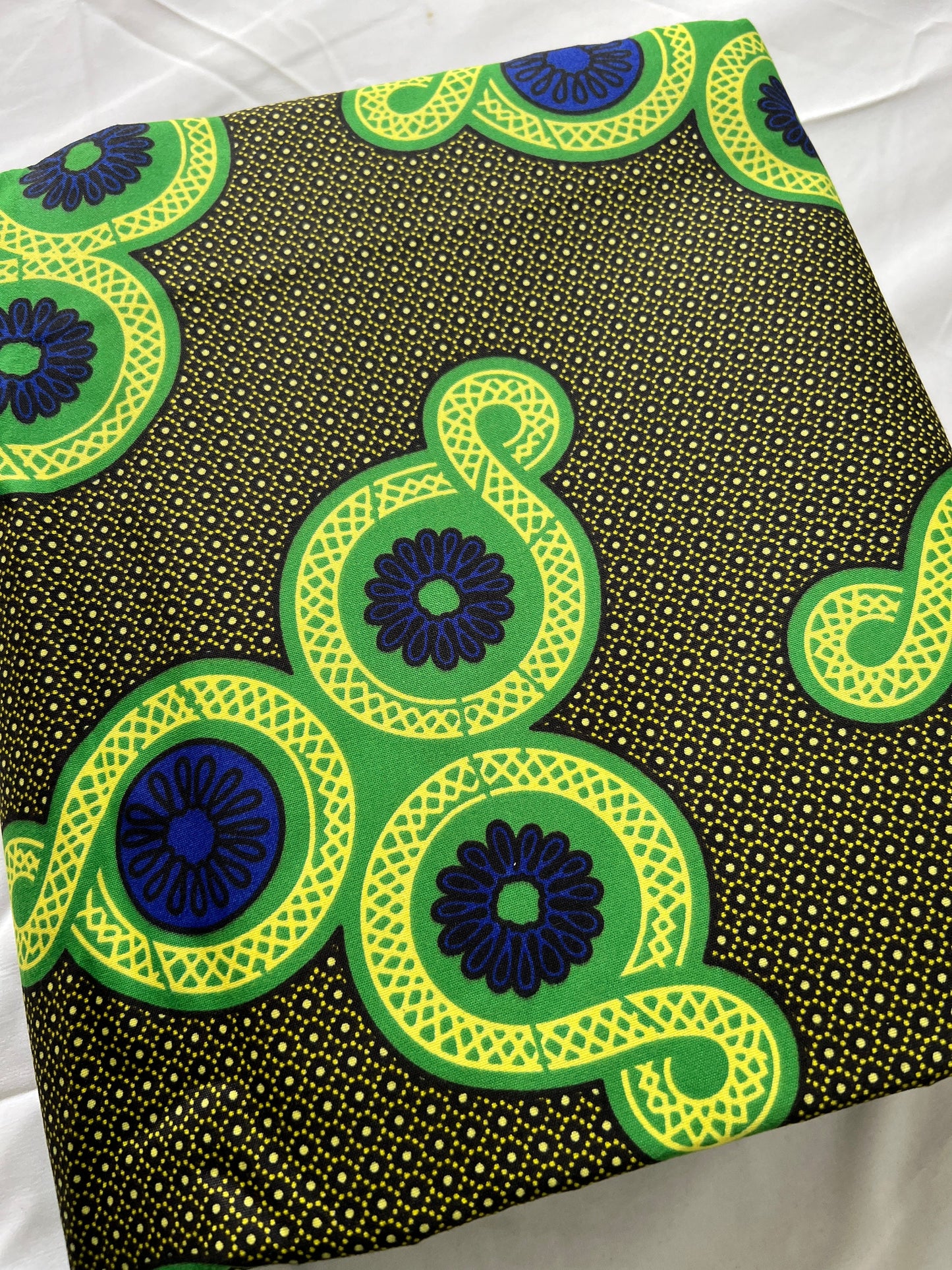 Polycotton African Fabric 6 Yards Soft Ankara Wax Print Material