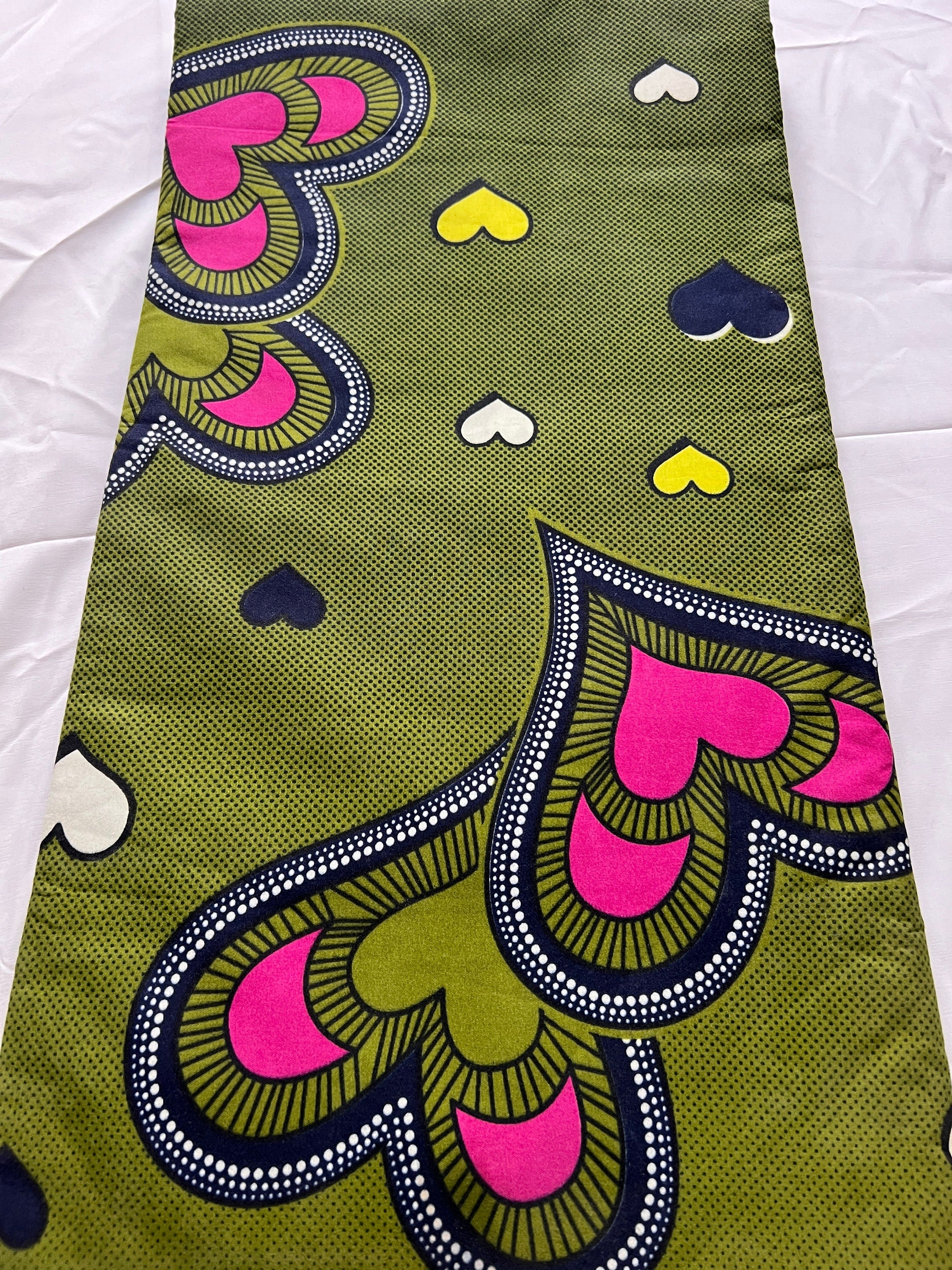 Ankara Fabric 6 Yards African Print Polycotton Colourful African Wax Print for Dressmaking, Quilting & Home Décor Vibrant Ankara Material