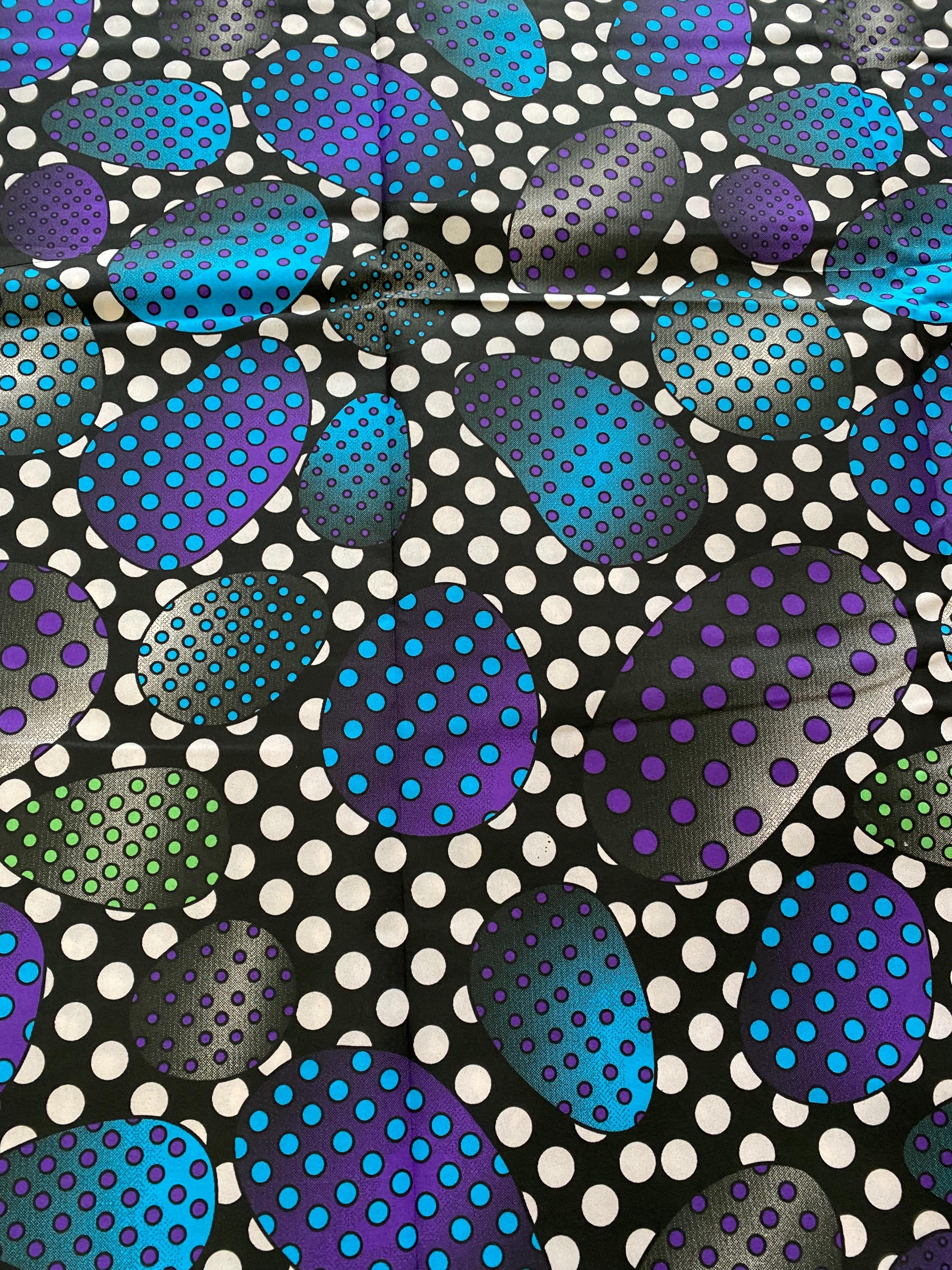 Polycotton African Fabric 6 Yards Soft Ankara Wax Print Material