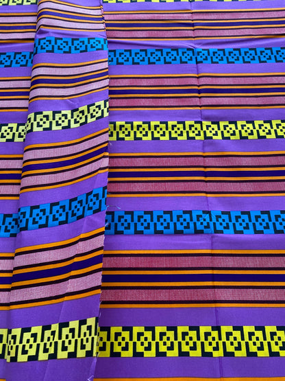 Polycotton African Fabric 6 Yards Soft Ankara Wax Print Material