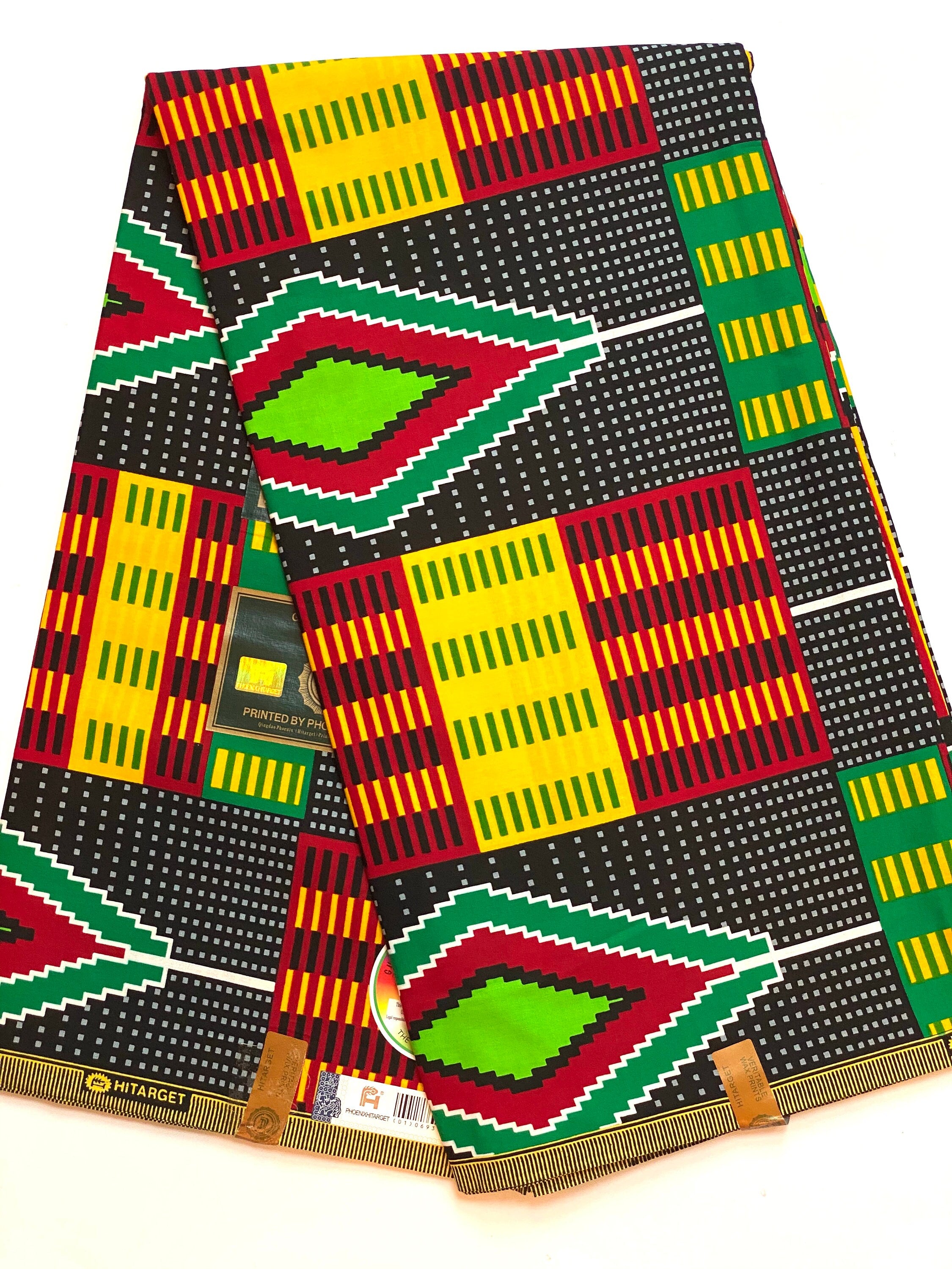 Genuine Kente top supreme wax African fabric.