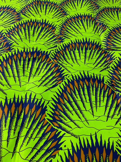 Polycotton African Fabric 6 Yards Soft Ankara Wax Print Material