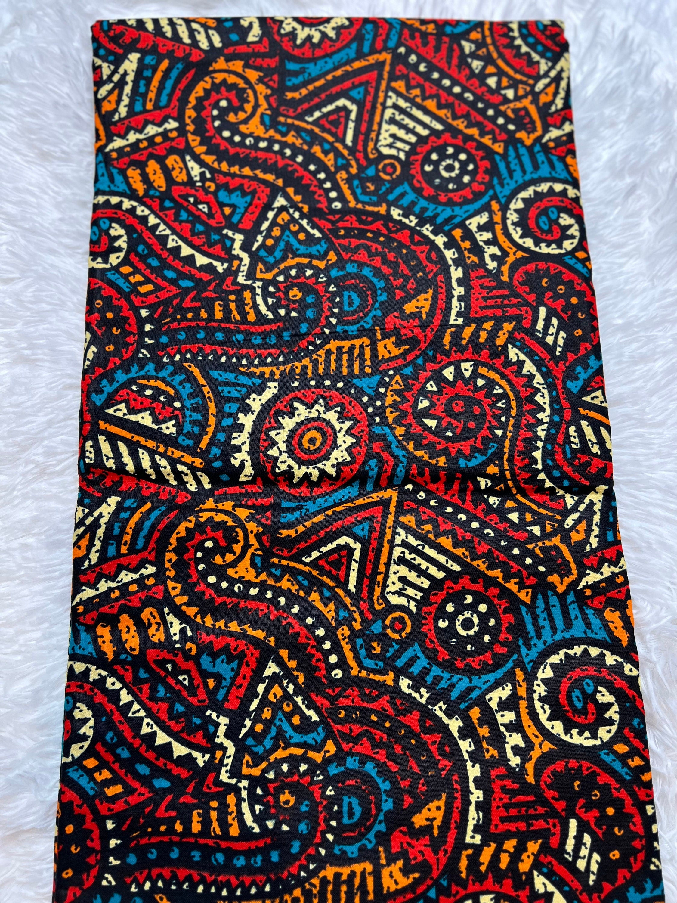 6 Yards 100% Cotton Ankara Wax Print Fabric African Print for Dressmaking, Quilting & Home Décor