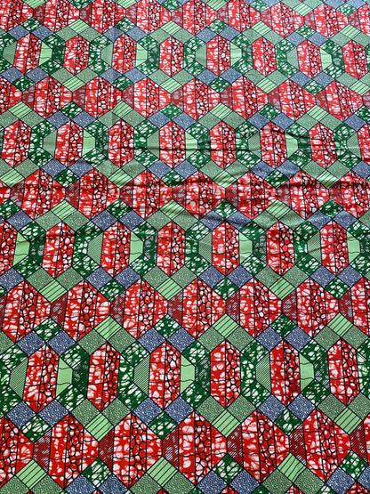 Polycotton African Fabric 6 Yards Soft Ankara Wax Print Material