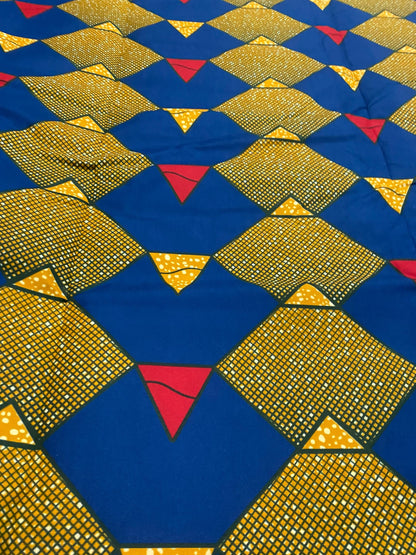 Polycotton African Fabric 6 Yards Soft Ankara Wax Print Material