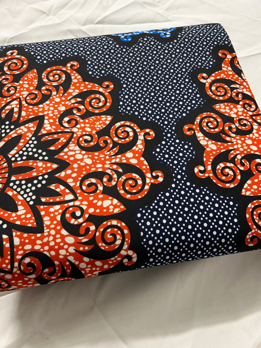 Polycotton African Fabric 6 Yards Soft Ankara Wax Print Material