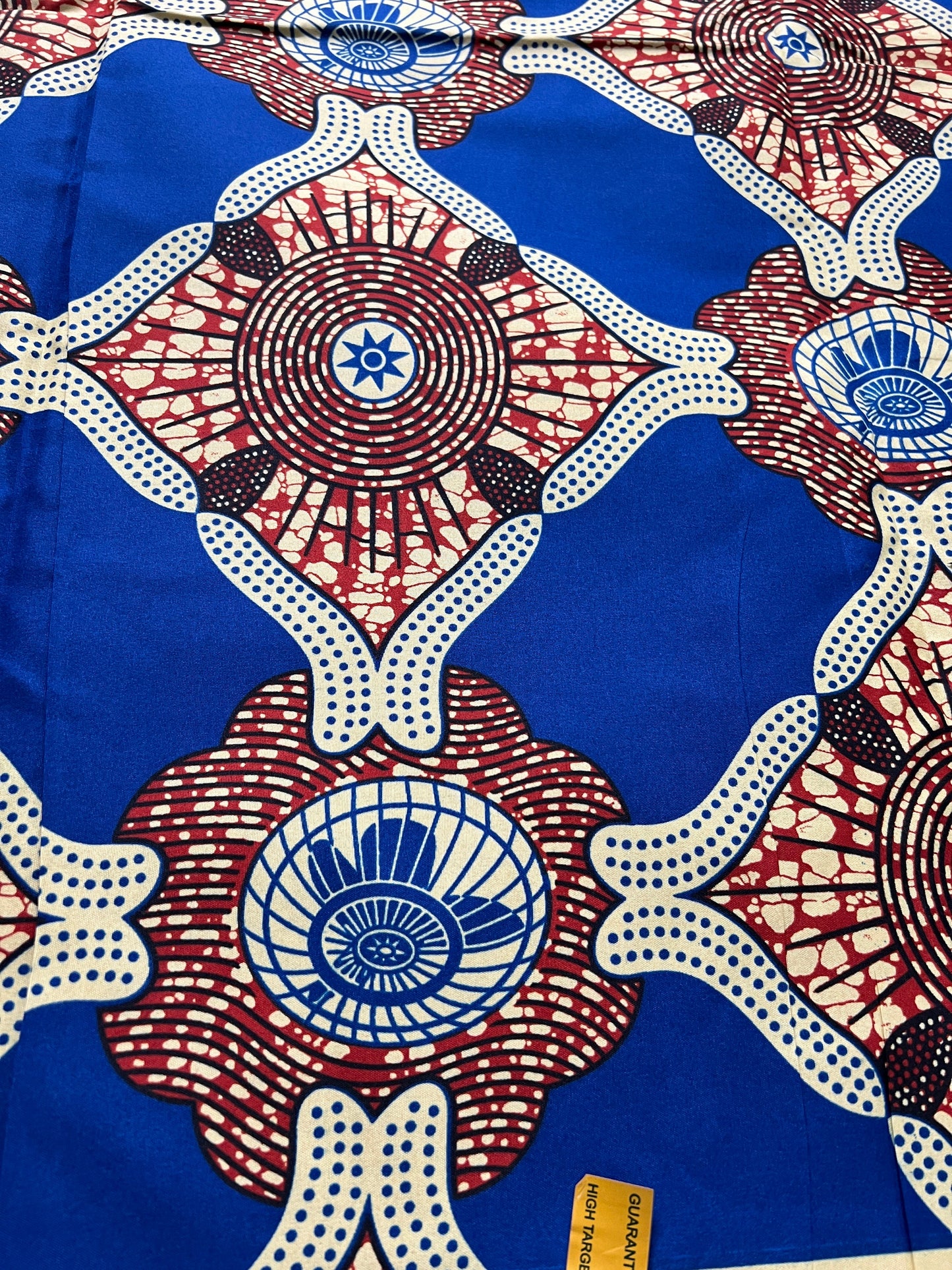 Polycotton African Fabric 6 Yards Soft Ankara Wax Print Material