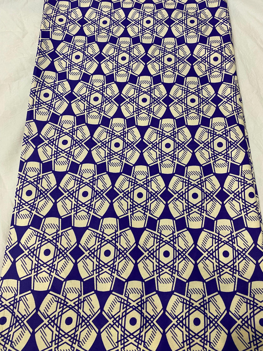 Colorful Ankara Fabric: Soft Polycotton African Print, 6 Yards