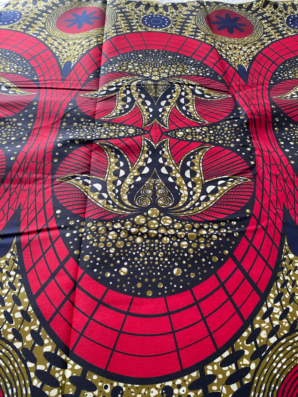 Polycotton African Fabric 6 Yards Soft Ankara Wax Print Material