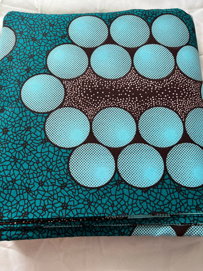 Polycotton African Fabric 6 Yards Soft Ankara Wax Print Material