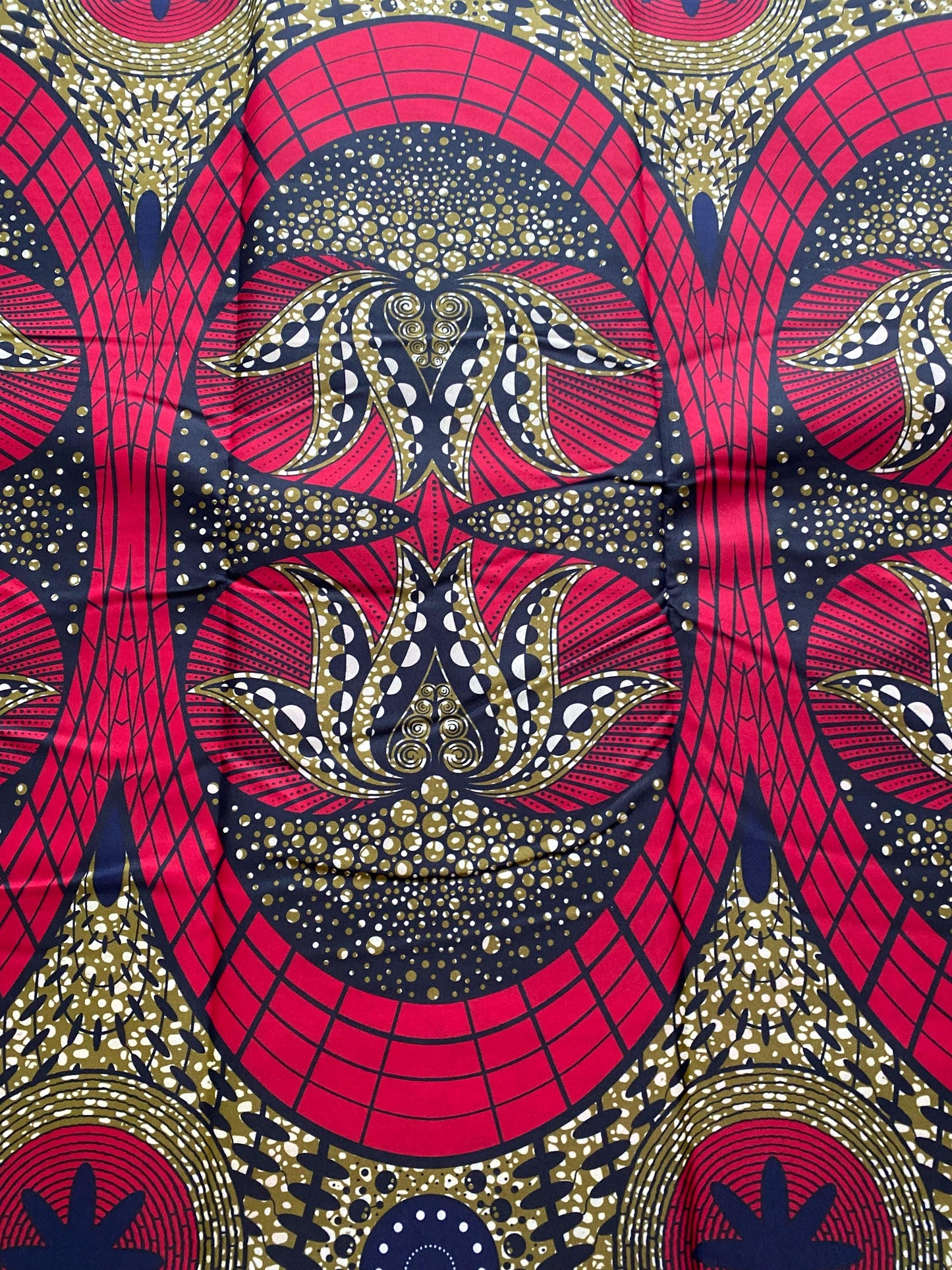 Polycotton African Fabric 6 Yards Soft Ankara Wax Print Material