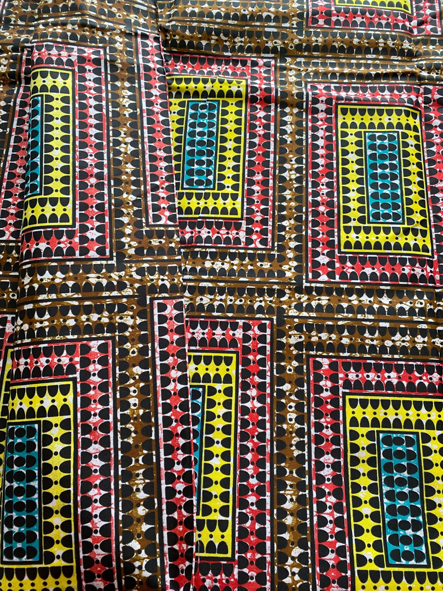 Polycotton African Fabric 6 Yards Soft Ankara Wax Print Material