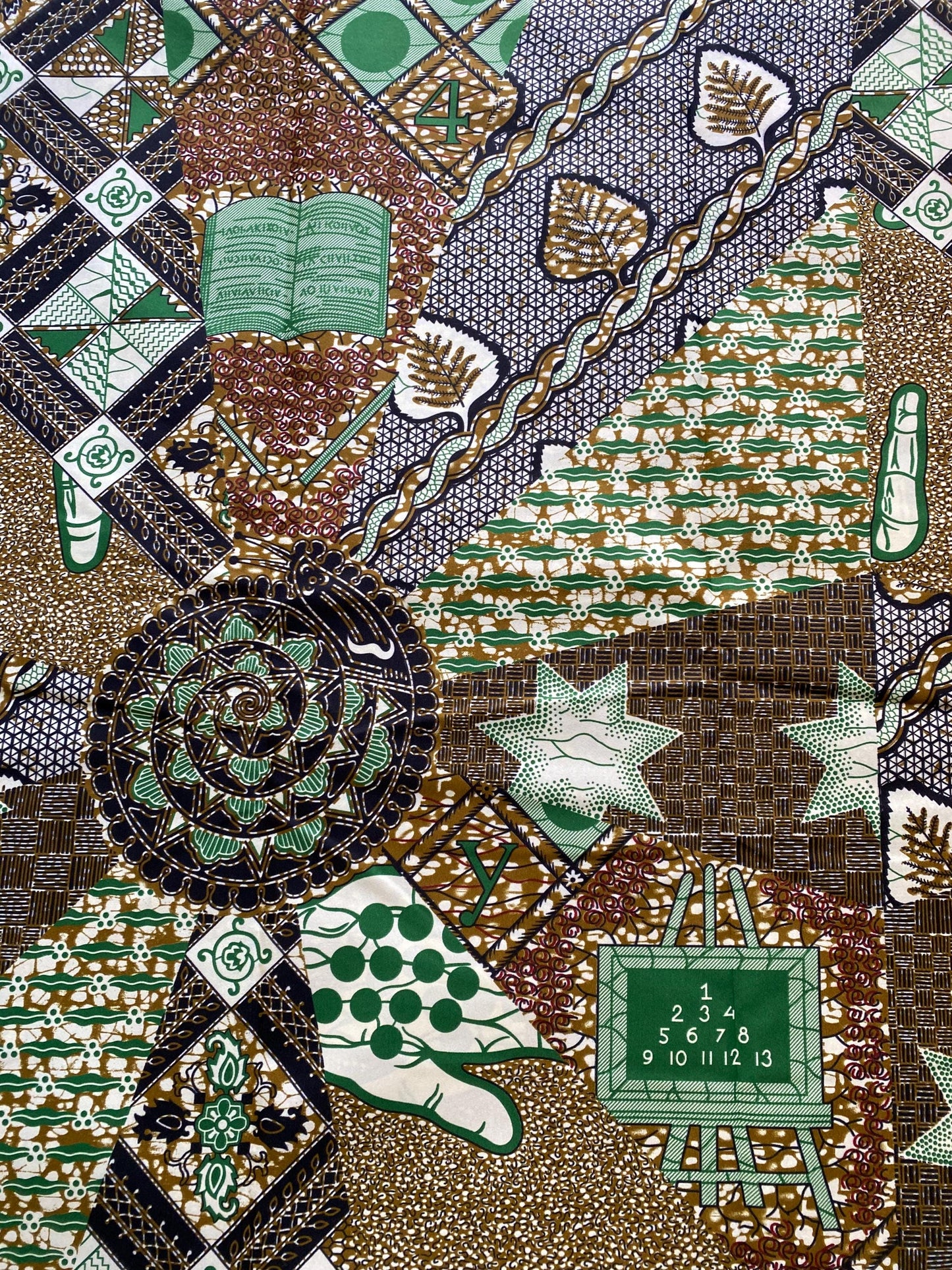 Polycotton African Fabric 6 Yards Soft Ankara Wax Print Material